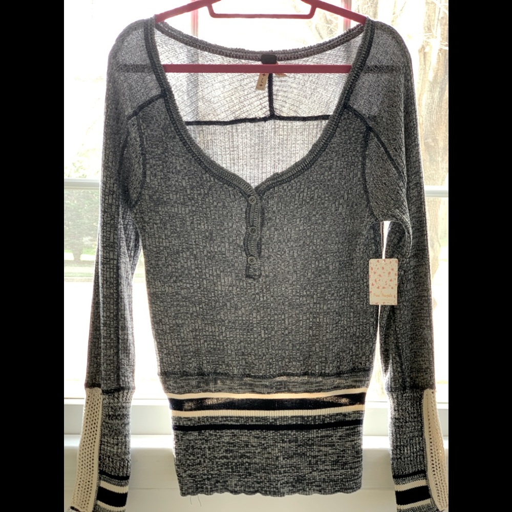 Free People Navy sweater